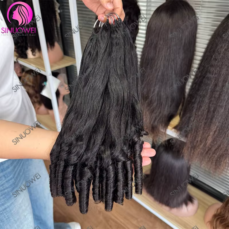 Extensions de cheveux humains au crochet French Curls