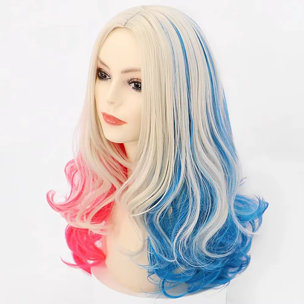 Perruque avec boucles longues pour femmes
