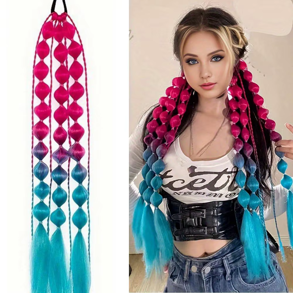 Extensions de cheveux colorées