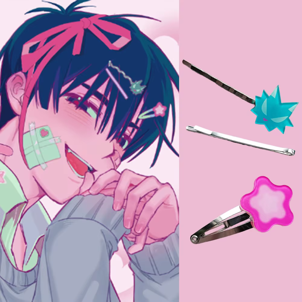 Ivan R6 pince à cheveux Alien scène Cosplay mignon Kawaii accessoire chapeaux fleur rose jusqu'à