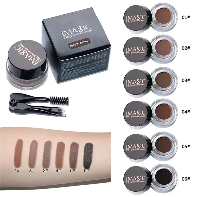 Gel Sourcils Professionnel 6 Couleurs