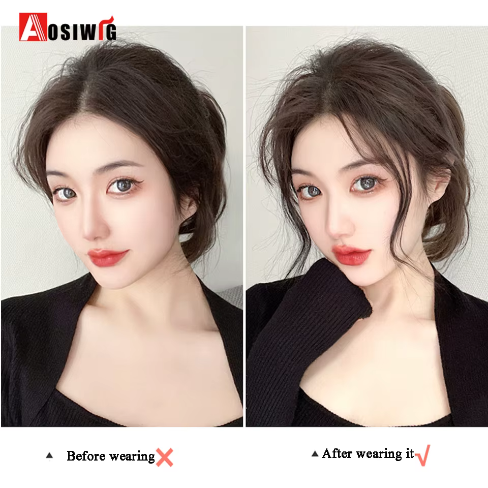 Synthèse Frange Perruque Extensions de Cheveux