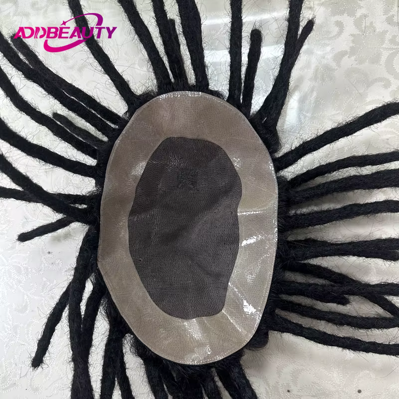 Dreadlocks homme cheveux prothèse Mono NPU hommes toupet