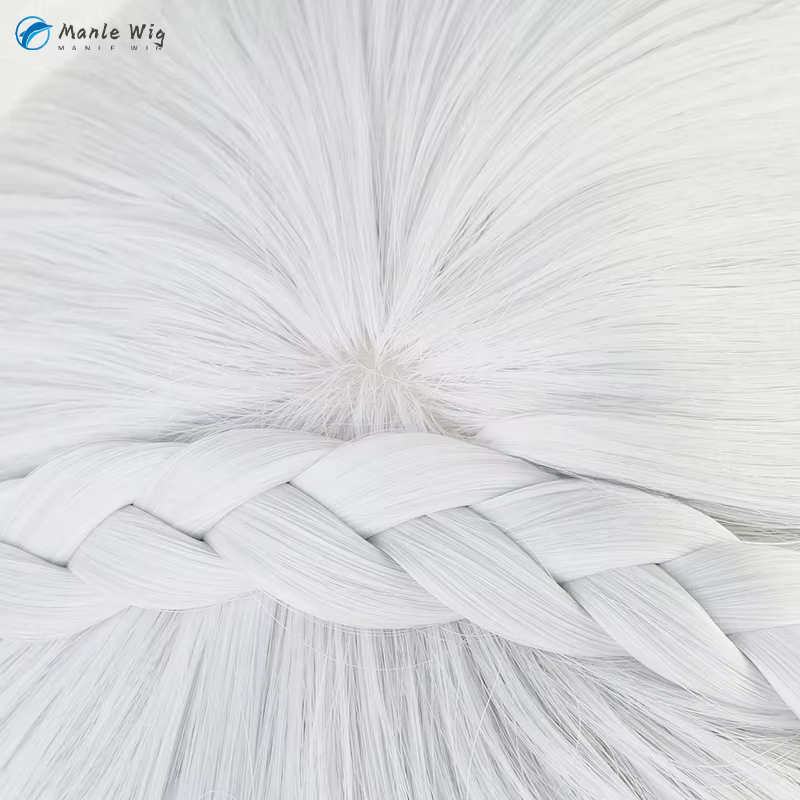 Anime Emilia Cosplay perruque 100 cm de Long argent gris perruques résistant à la chaleur cheveux synthétiques femmes