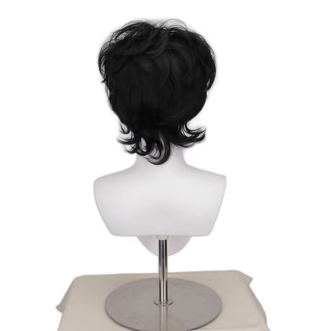 Perruque de cosplay Pierrot Harlequin pour homme