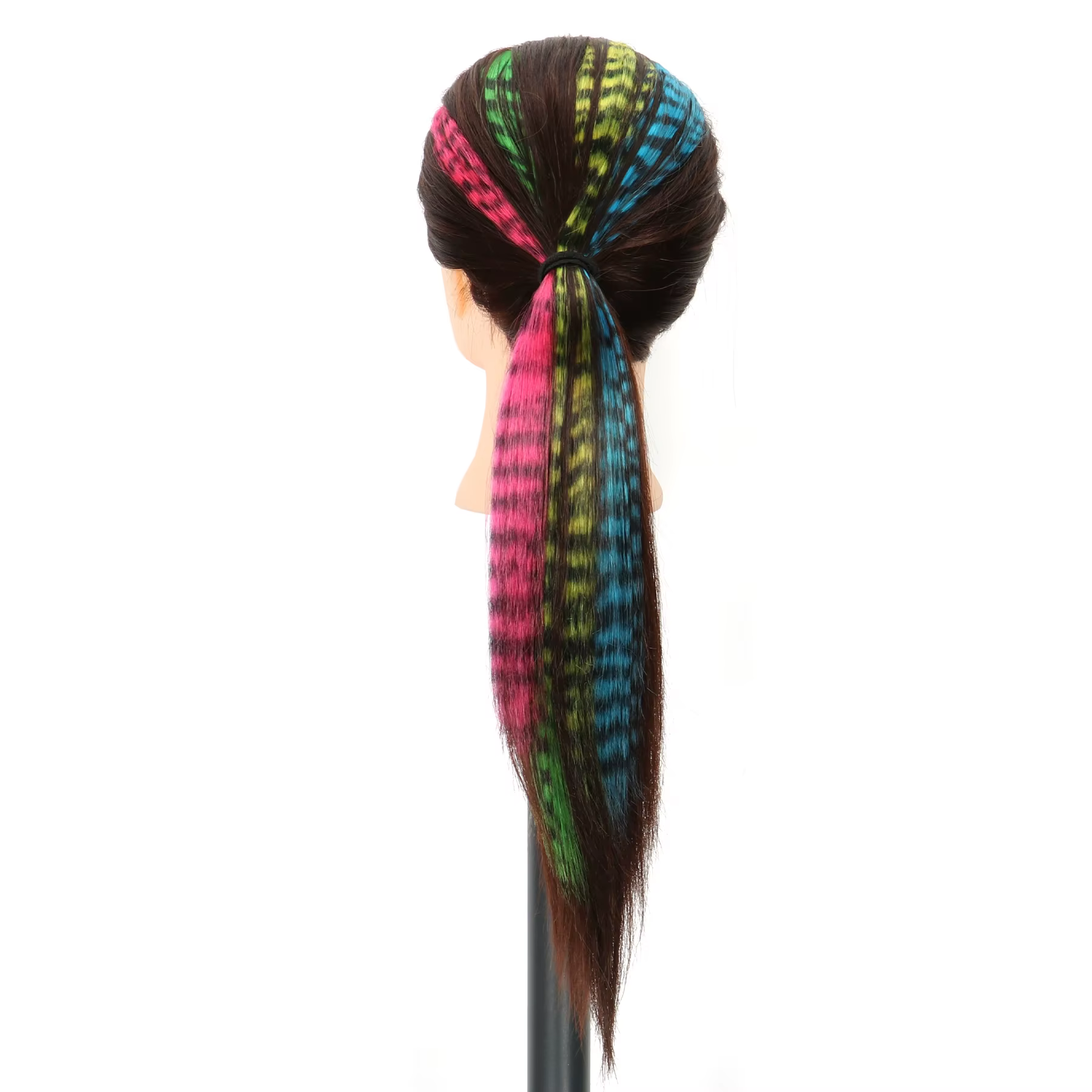 Extension de cheveux synthétiques 18 "longue ligne droite femmes haute température pince dans l'extension