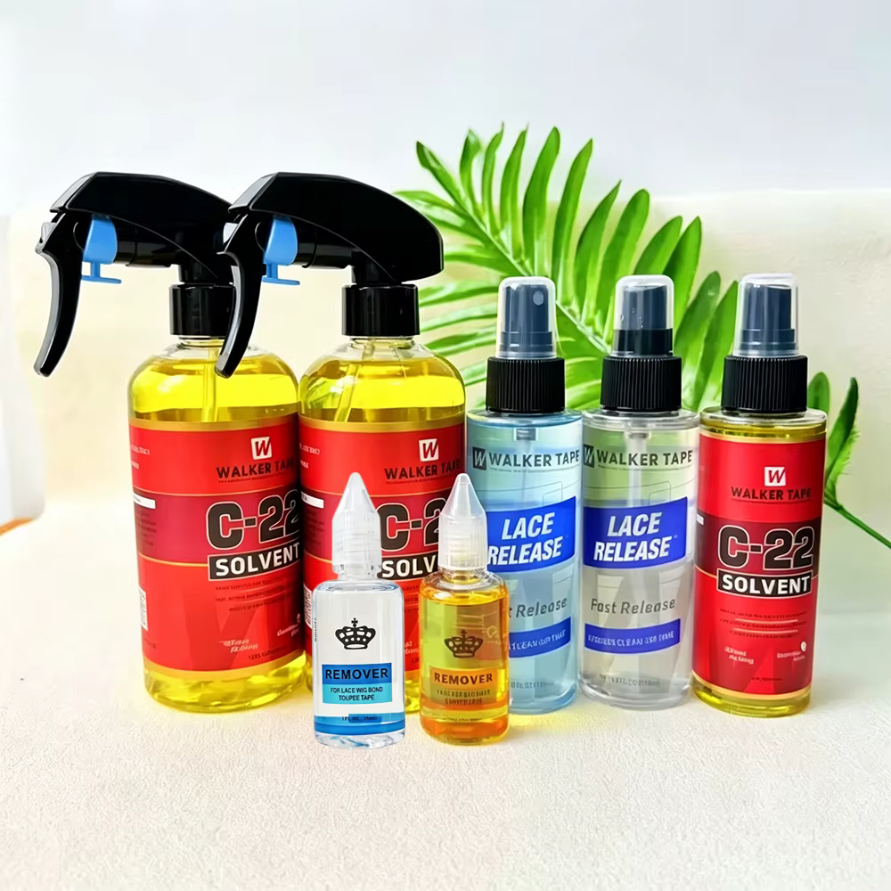 Dégraissant pour perruques en dentelle, dissolvant de colle pour toupets, dégraissant pour extensions de cheveux, dégraissant pour bandes adhésives Walker Tape C-22 en spray