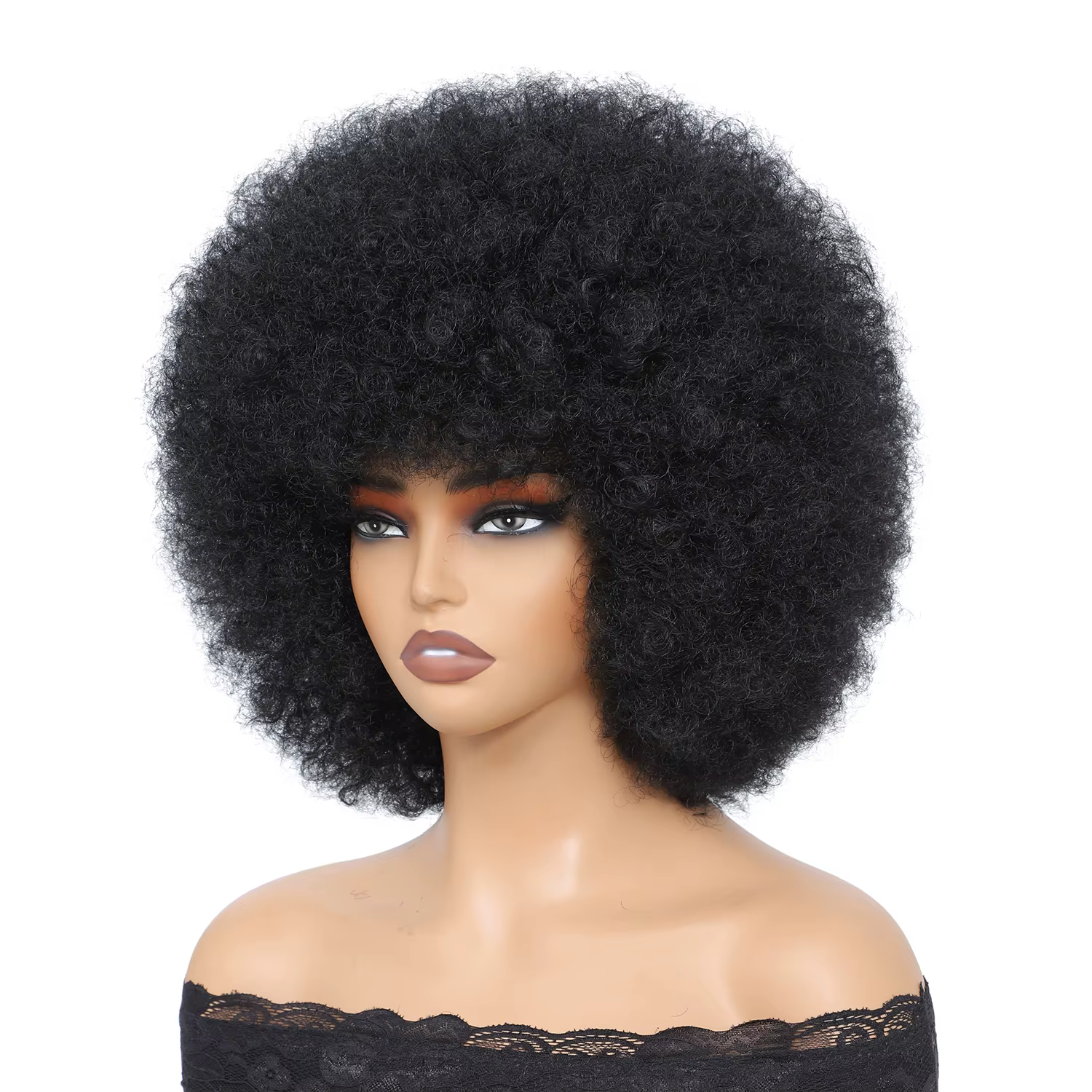 Perruques Afro pour femmes noires 14 pouces années 70