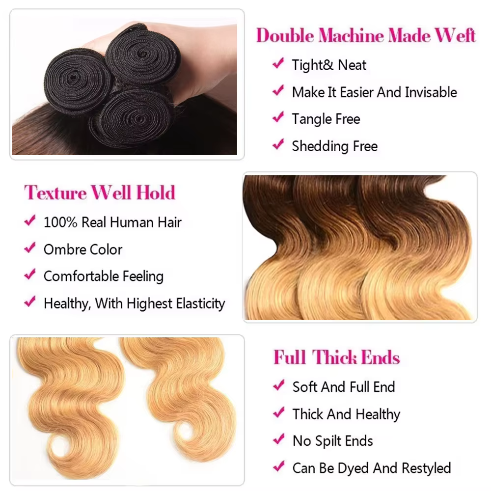 Extensions de cheveux humains 26 pouces
