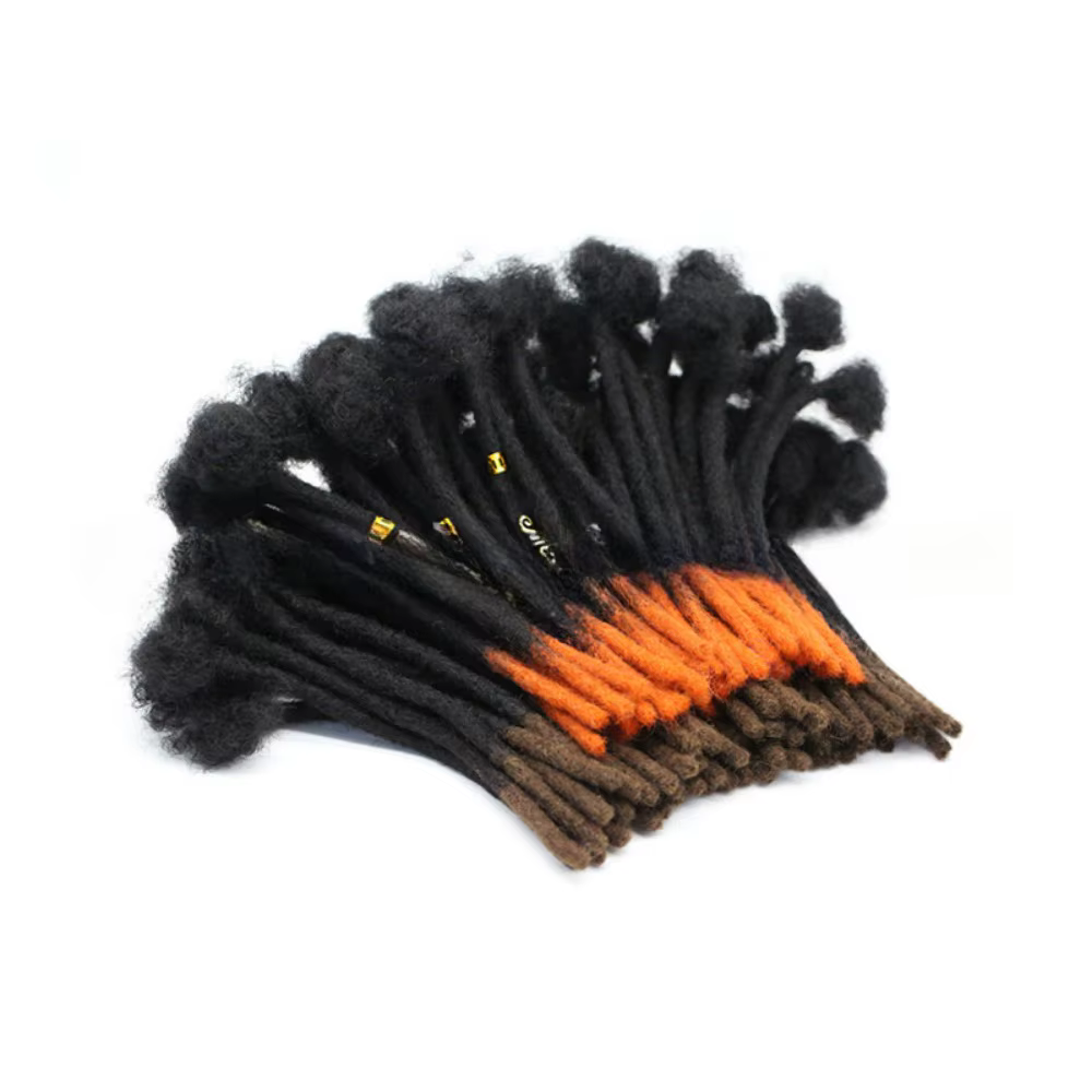 Extensions de cheveux humains colorés Dreadlock de 0.6 cm