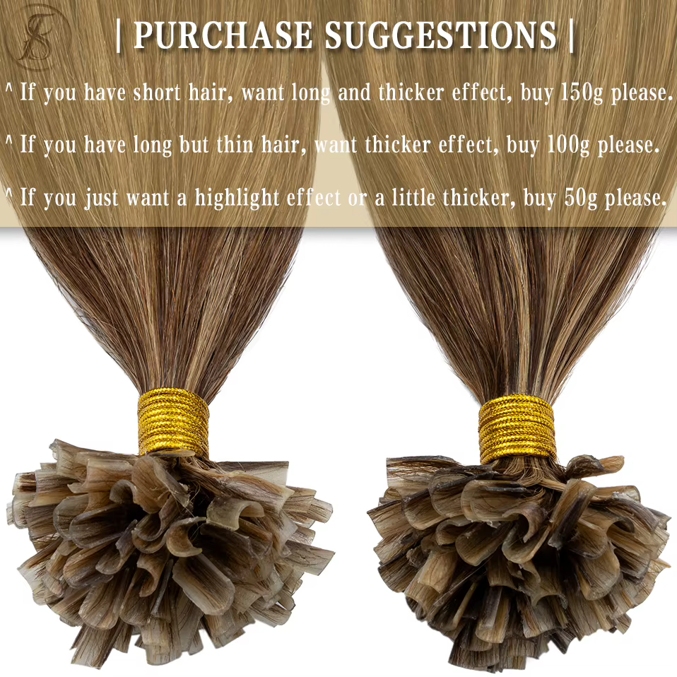 U Tip Extensions de Cheveux Humains