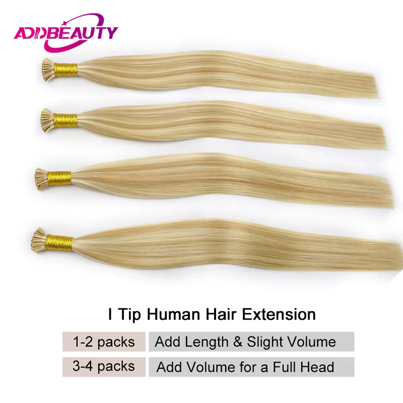 Extensions de cheveux humains bruns pour femmes droites ITIP Extension