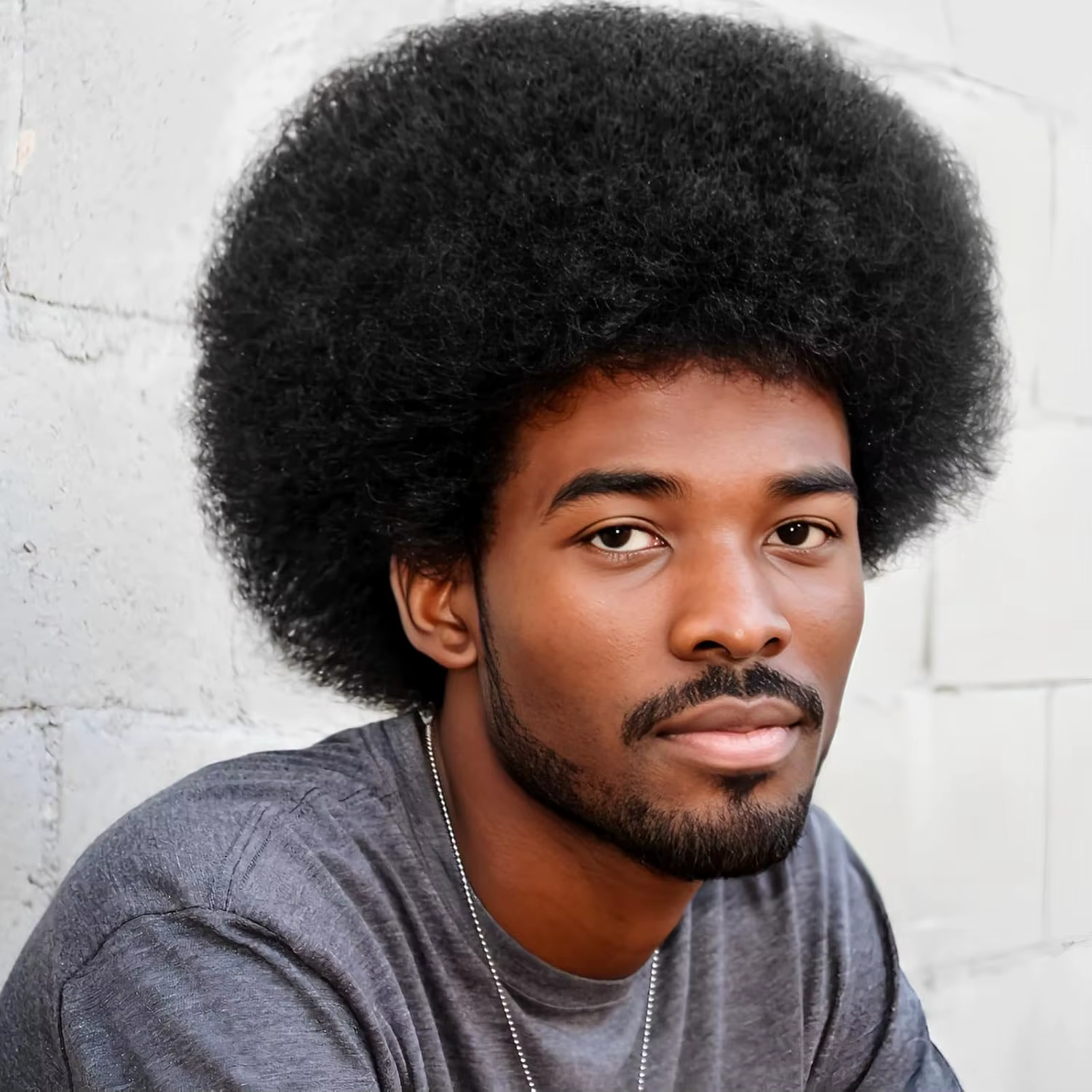 Perruque Afro synthétique pour hommes pour costumes des années 70 et 80