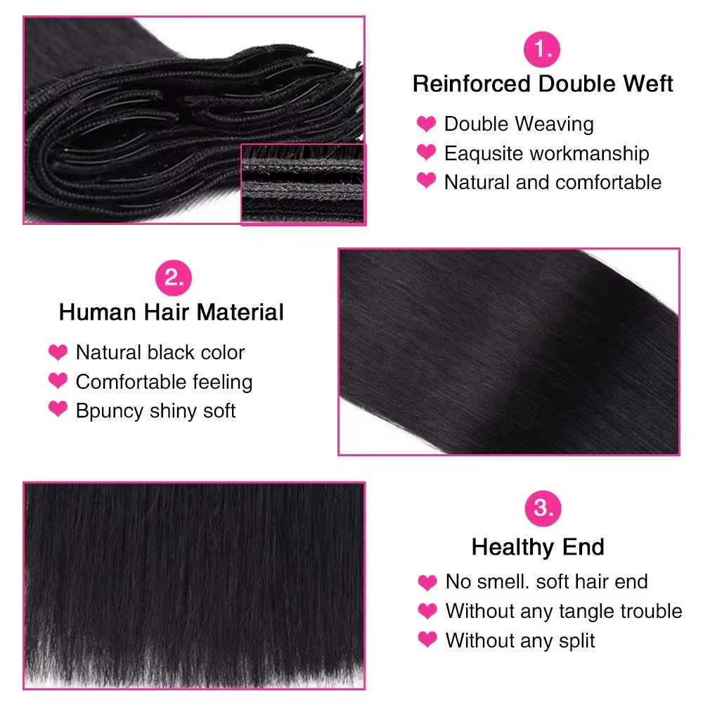 Extensions de cheveux à clipser