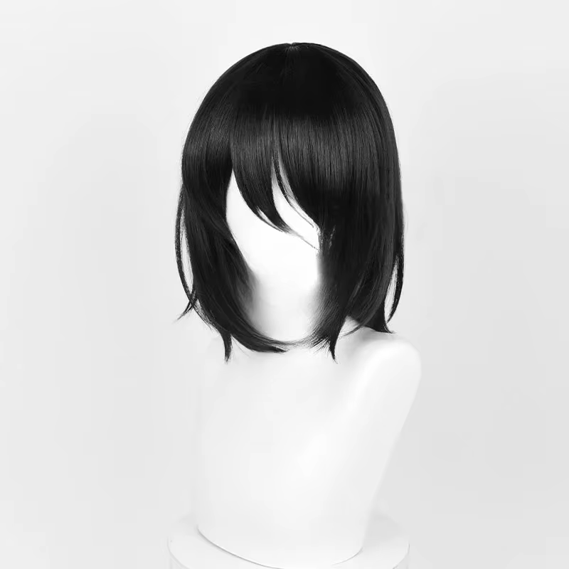 Perruque de Cosplay synthétique Titan Mikasa Ackerman pour femmes noires