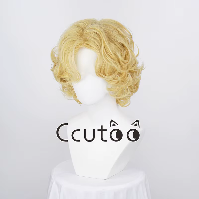 Marilyn Monroe perruques Blonde courte bouclée cheveux synthétiques Cosplay