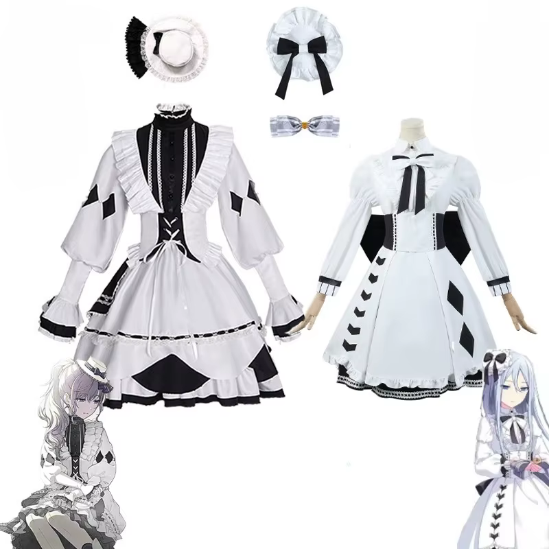 Yoisaki Kanade Asahina Mafuyu Cosplay Costume perruque Anime projet Sekai belle robe Lolita tenue d'halloween pour les femmes