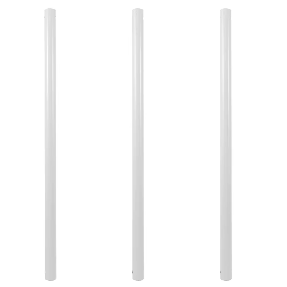 Tige d'extension pour ventilateur de plafond, 3 pièces, épaisse et robuste, connexion à double trou, compatibilité universelle, installation facile pour les plafonds hauts
