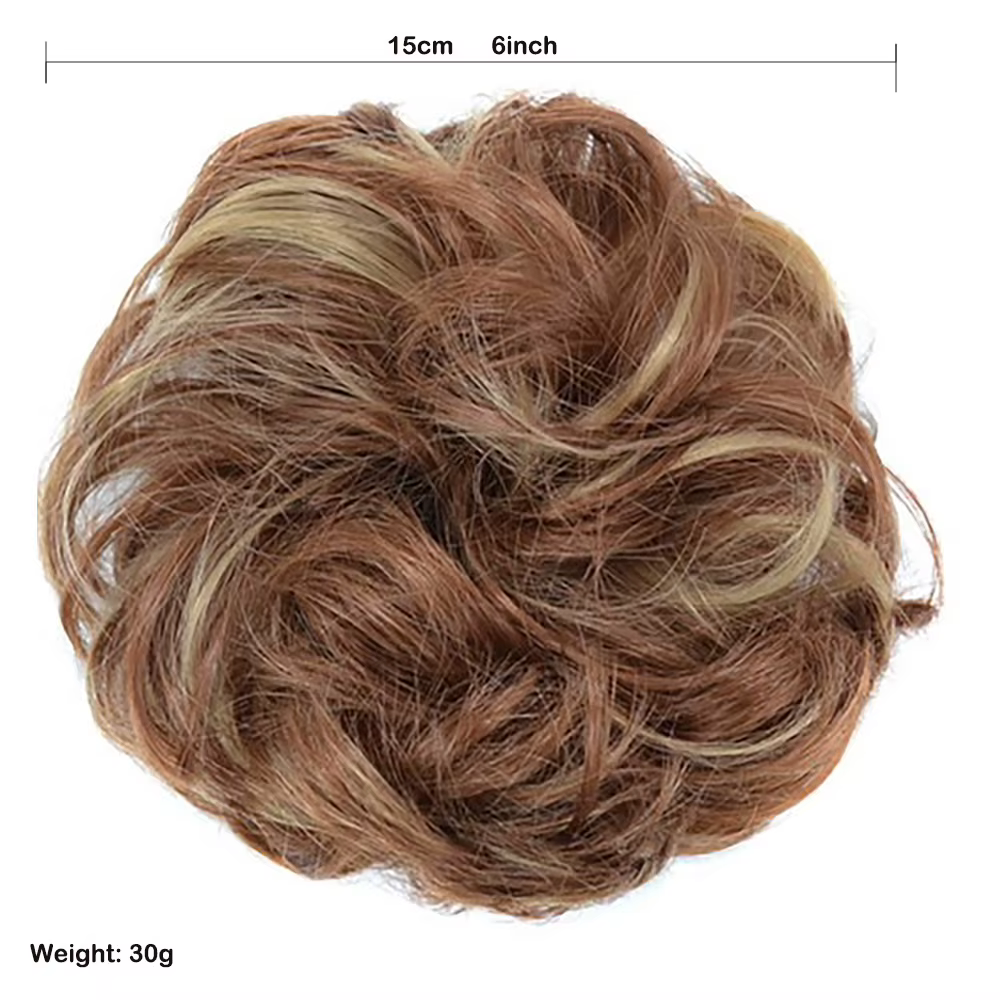 Jeedou cheveux synthétiques Extension de Chignon en désordre ébouriffé Updo bouclés