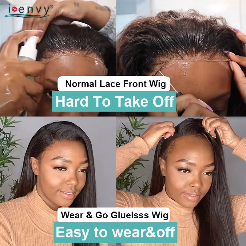 Perruques de cheveux humains bouclés sans colle bordeaux Wear and Go pour femmes
