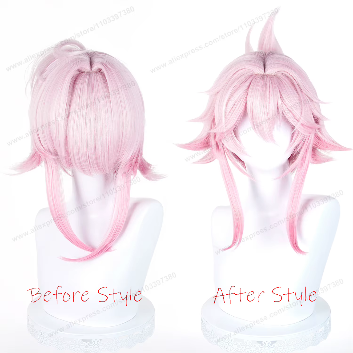 Perruque de Cosplay HSR Evanescia