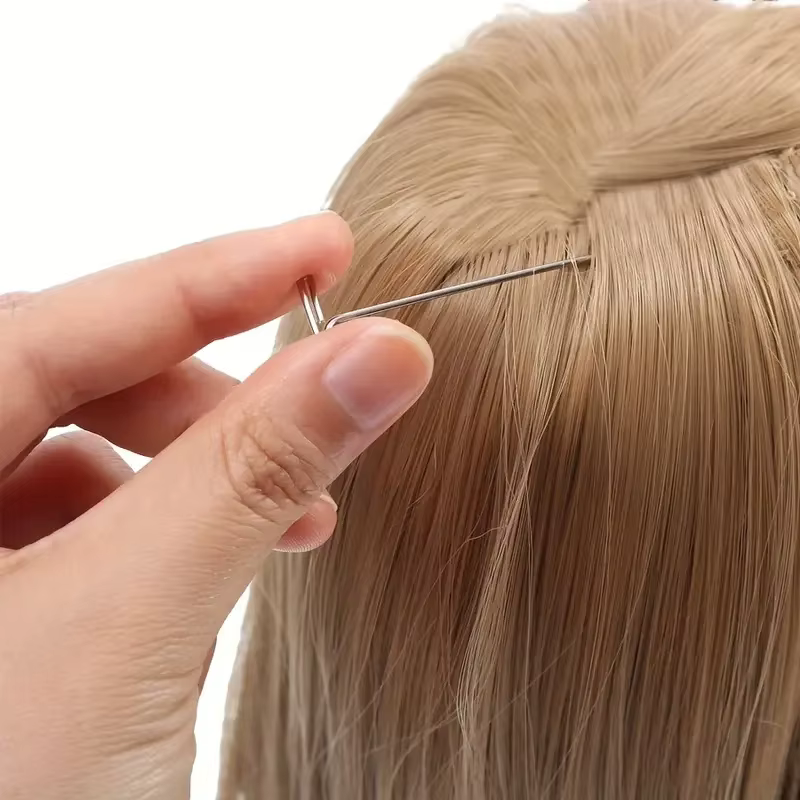 Ensemble d'aiguilles et de fil pour tissage