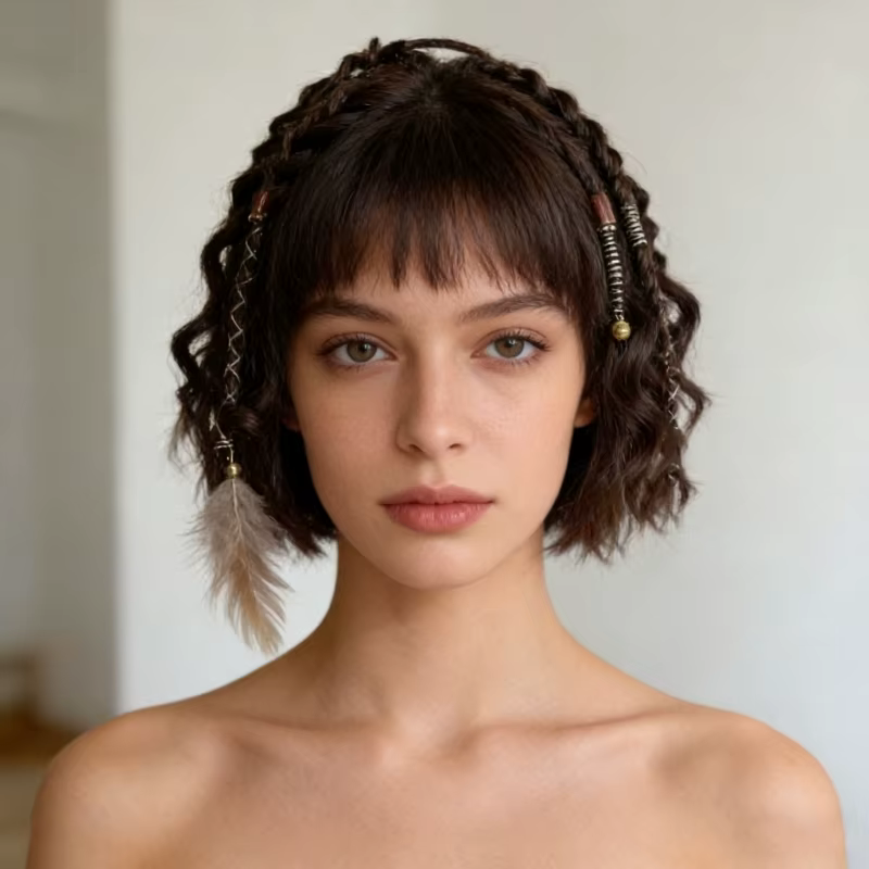 Extension cheveux queue cheval élastique