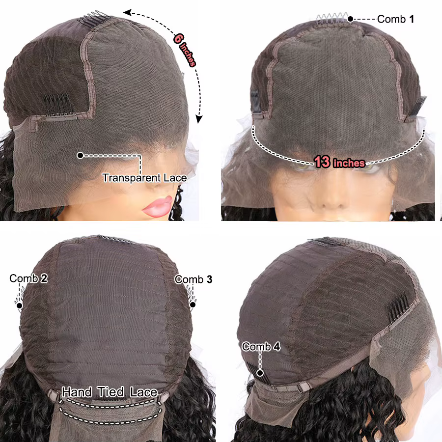 Perruques Lace Front Eva Hair Highlight colorées pour femmes