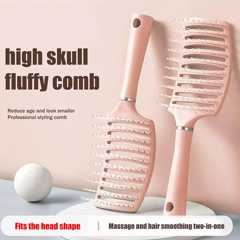 Brosse démêlante à coussin d'air antistatique pour coiffure et perruques bouclées