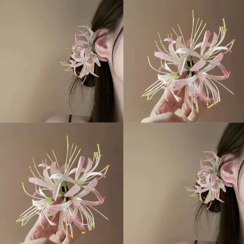 Pince à cheveux à fleurs Super délicate