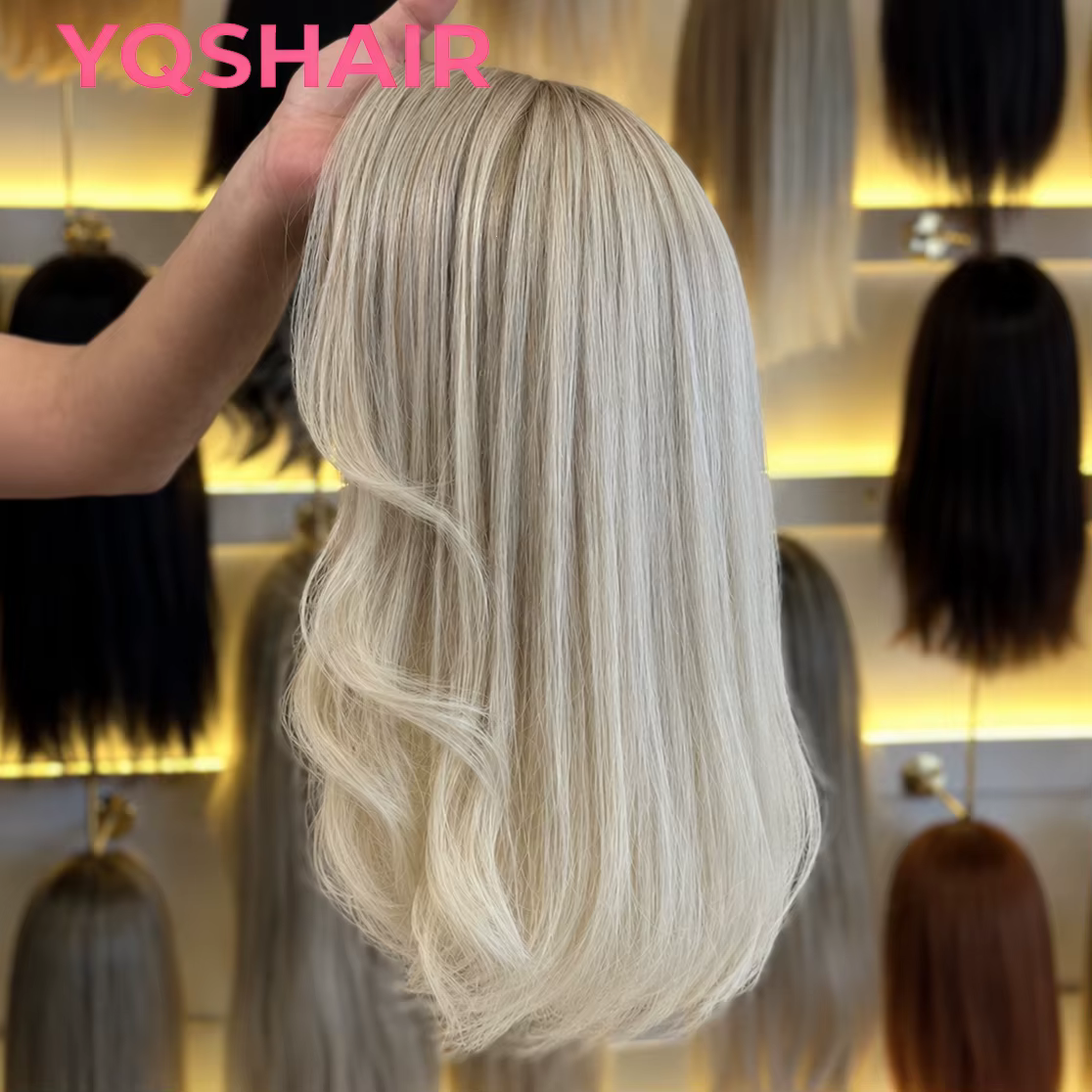 Perruques en cheveux humains 100% naturels