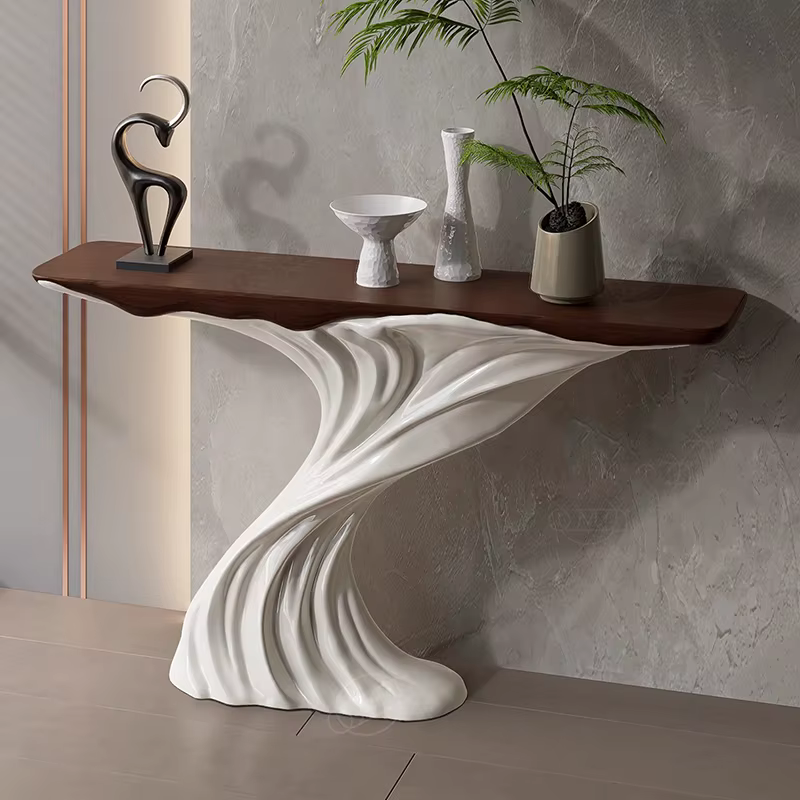 Console moderne de luxe, décor de rangement, Table d'entrée pliante, meubles de couloir, Console d'entrée, meubles de salon
