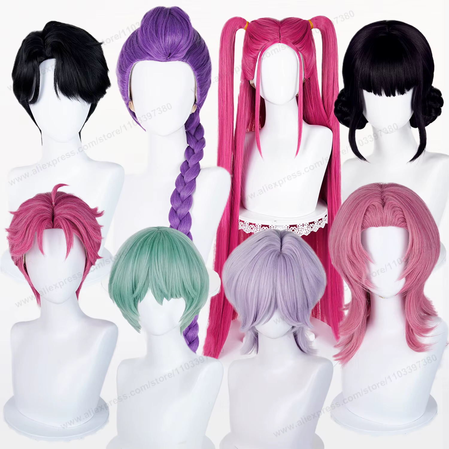 Saja garçons bébé Rumi Mira Zoey Abby Jinu mystère Romance Cosplay perruque synthétique hommes femmes cheveux Anime résistant à la chaleur perruques
