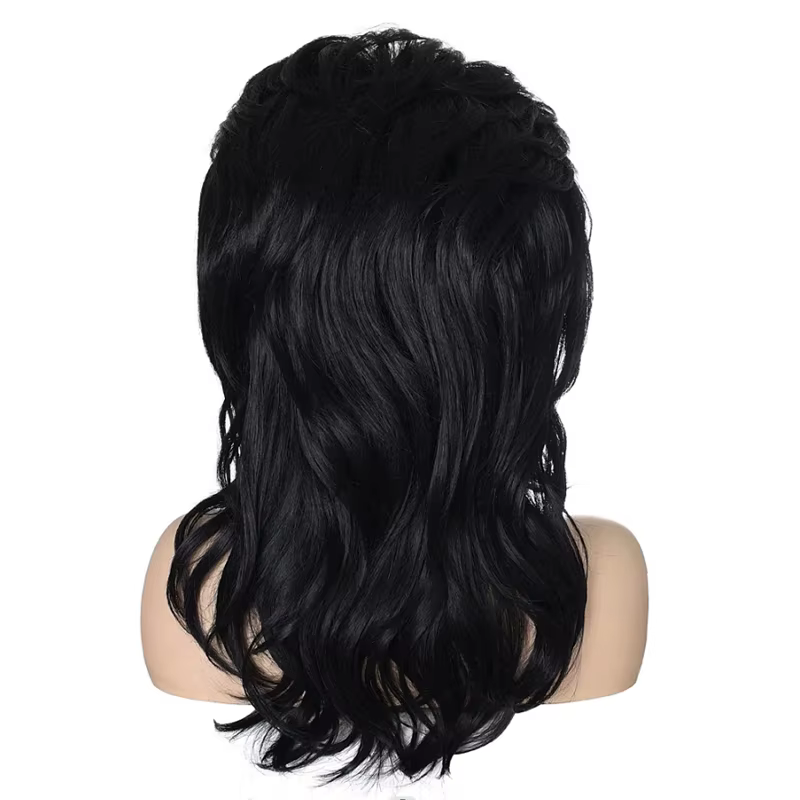 HAIRJOY 80s femmes Peggy Bundy ruche perruque longue ondulée cheveux synthétiques perruques pour femme au foyer marié Vintage Costume Cosplay Halloween