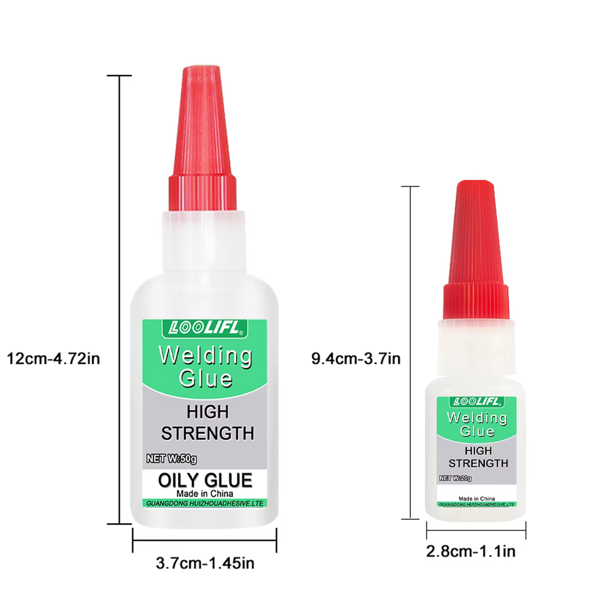 Colle de soudure à base d'huile haute résistance50G - Colle de soudure universelle à base d'huile adaptée à la résine, à la céramique, au métal, au verre, au plastique et au bois, équipée d'un disposi