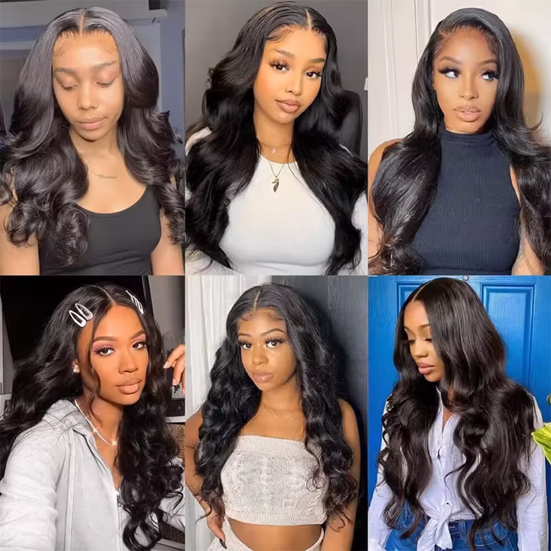 Extensions de cheveux humains au crochet de 30 pouces