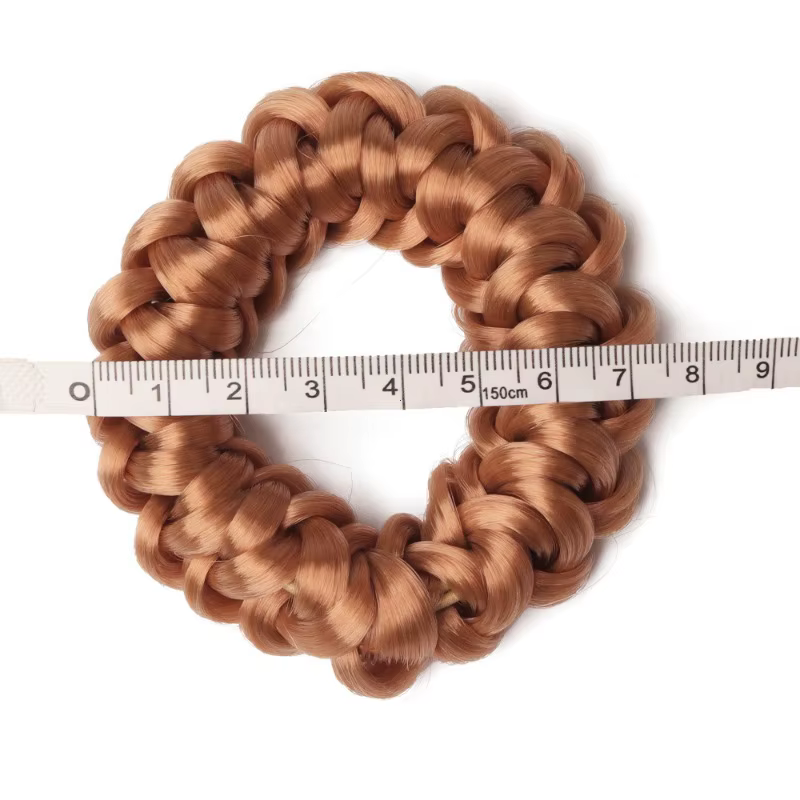 Perruque queue de cheval bandeau élastique tissage tresse cheveux boucles