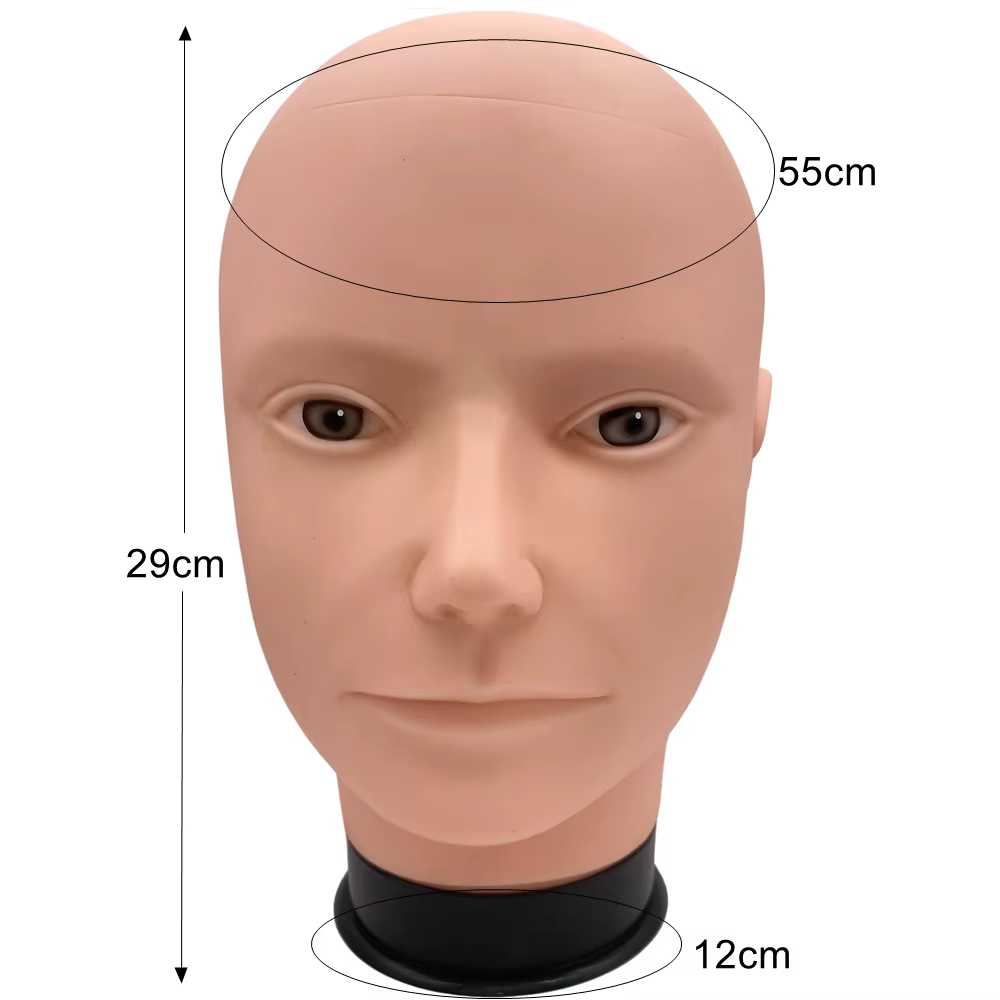 Tête de Mannequin masculin sans cheveux