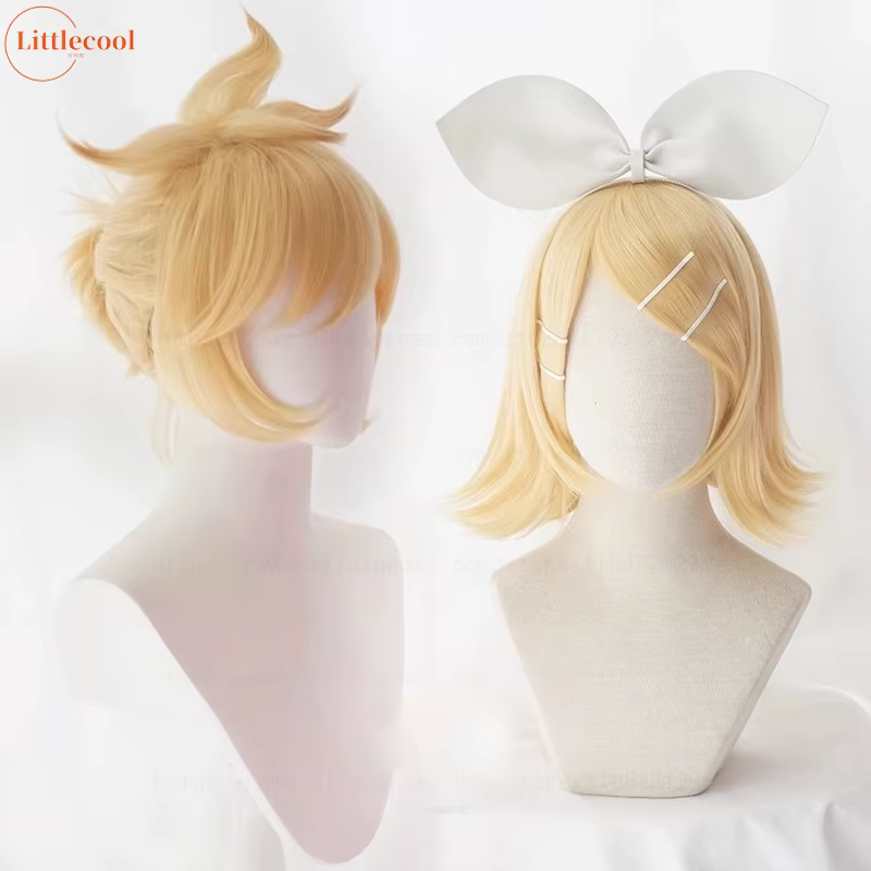 Perruque de Cosplay Rin Len de haute qualité