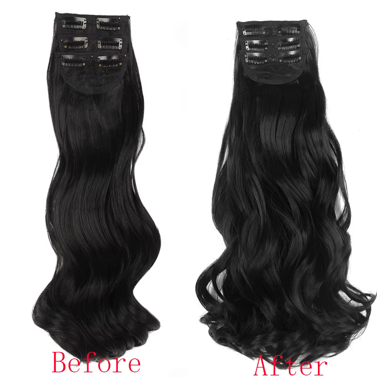 Extensions capillaires synthétiques à clips