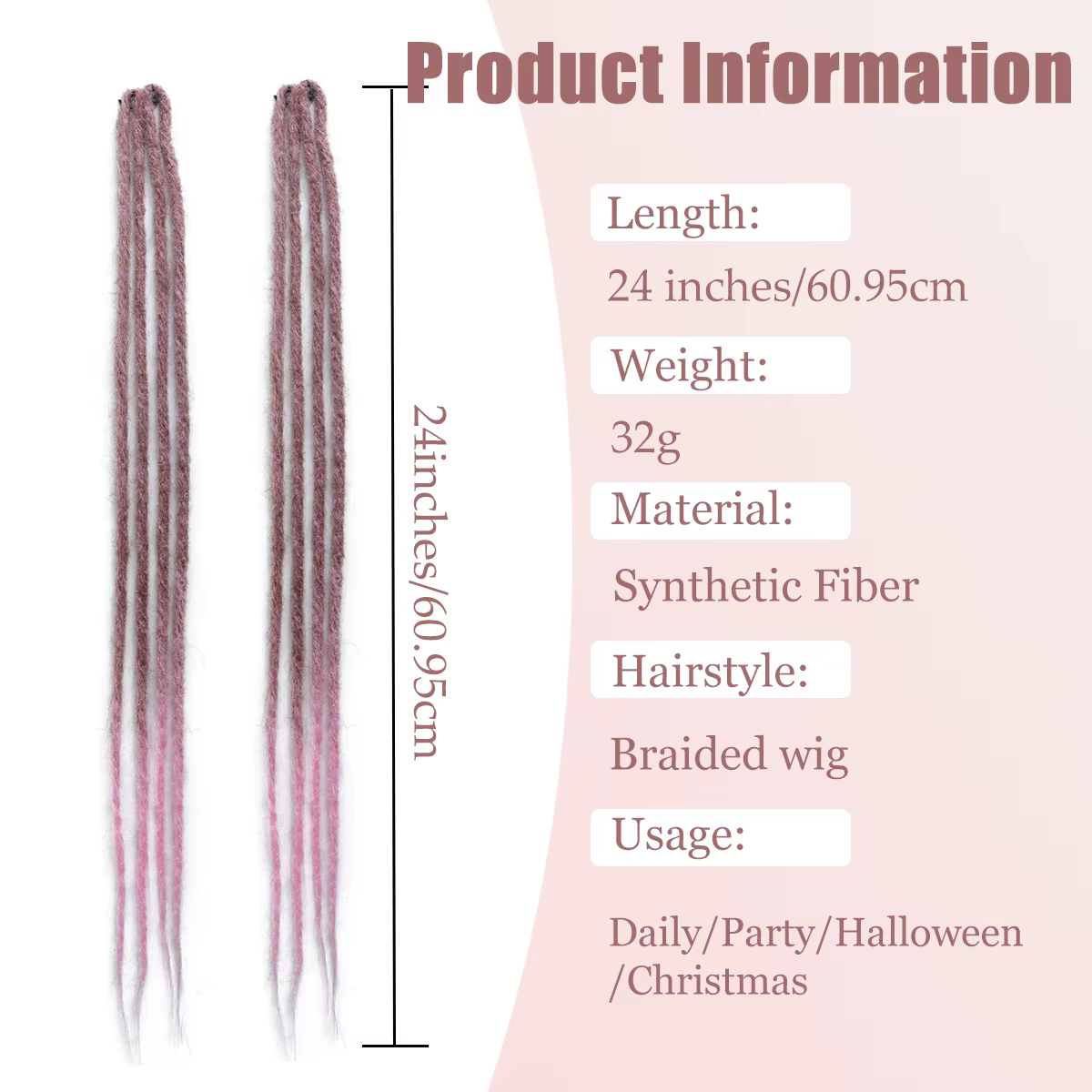 Extensions de cheveux synthétiques à clipser, 2 pièces, perruque synthétique, accessoires de cheveux bohème pour femmes, usage quotidien/soirée