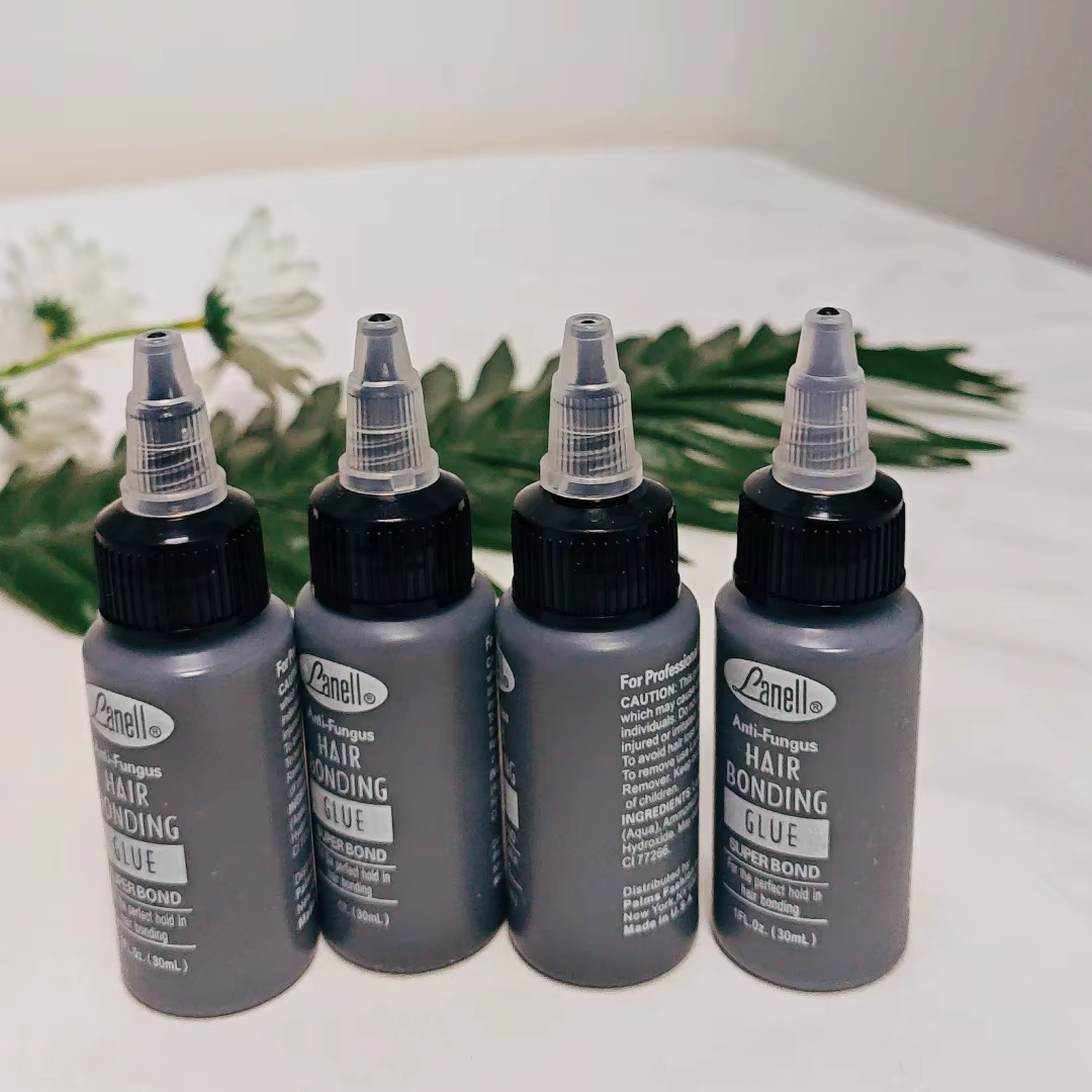 Colle de liaison pour trame de cheveux noirs