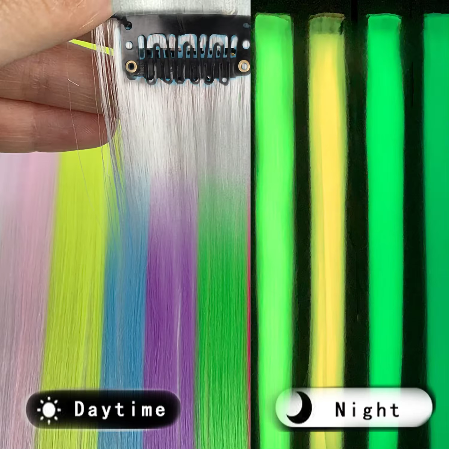 Extensions capillaires synthétiques lisses de 20 pouces