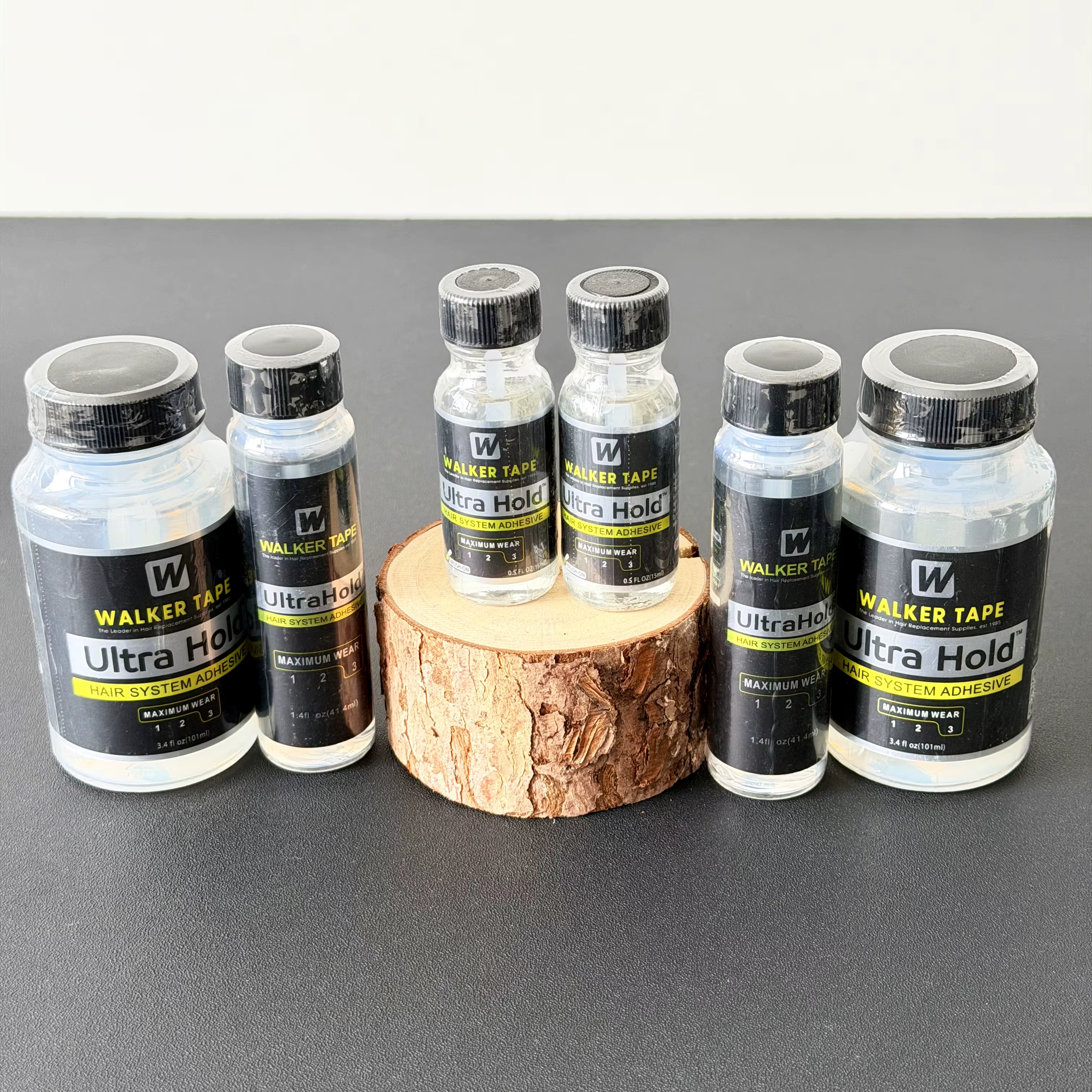 Colle Ultra Hold pour perruques à dentelle 3.4oz/101ml / 0.5oz/15ml Walker Tape – Adhésif puissant et imperméable pour