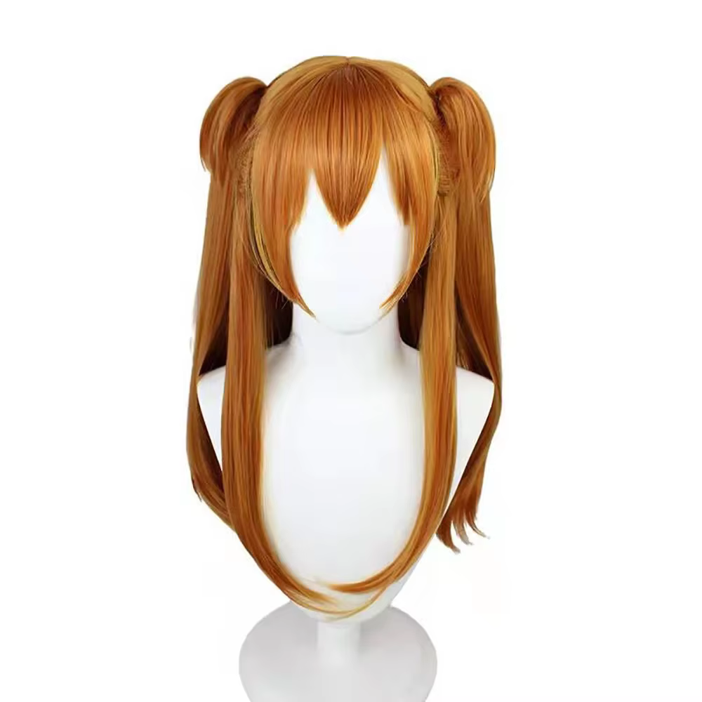 Perruque de Cosplay synthétique courte bleu clair