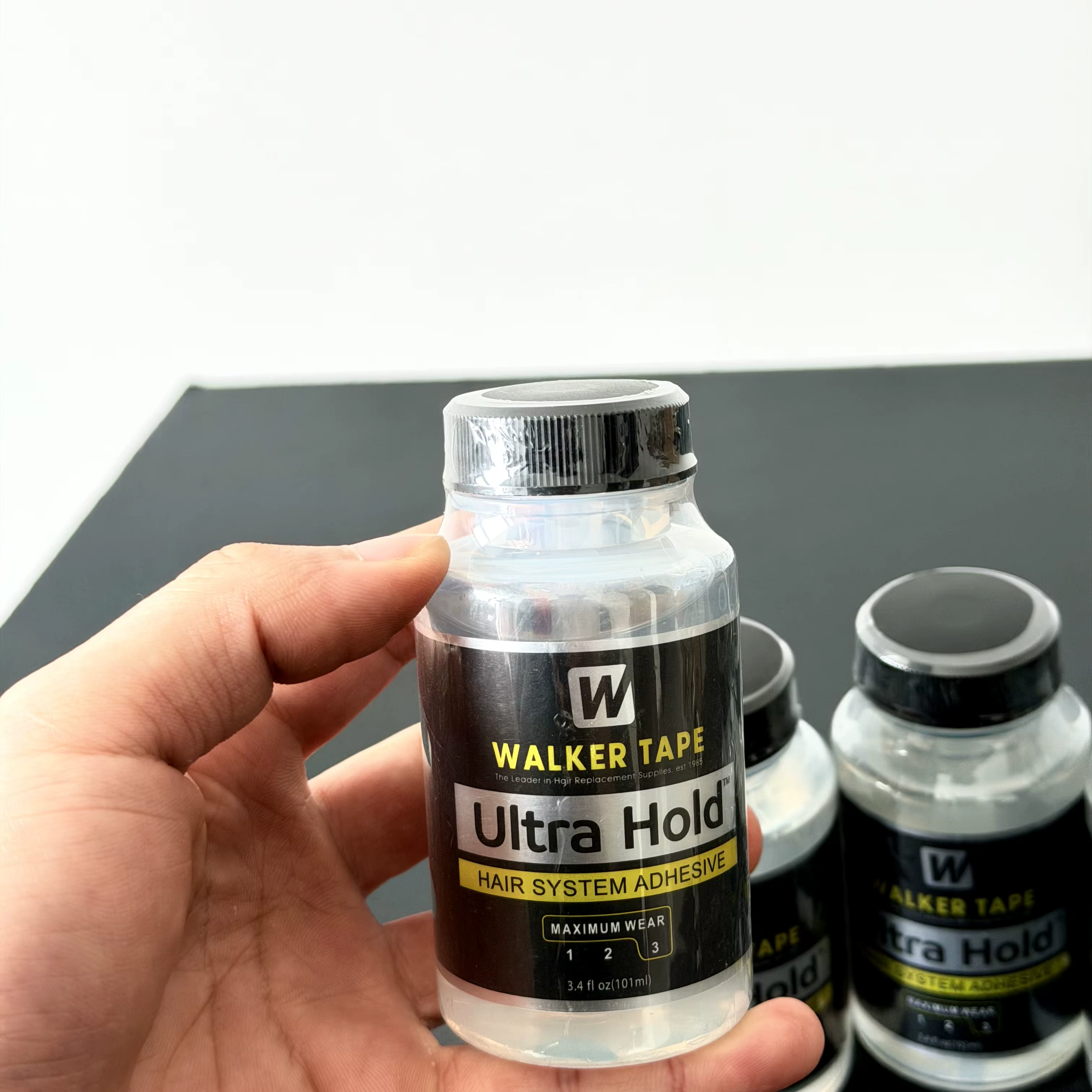 Colle Ultra Hold pour perruques à dentelle 3.4oz/101ml / 0.5oz/15ml Walker Tape – Adhésif puissant et imperméable pour