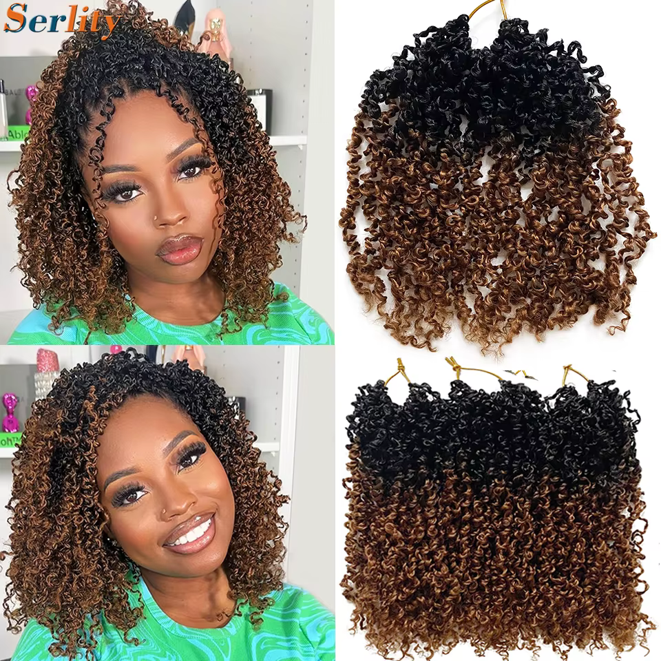 Extensions de cheveux de crochet Yanky Twist de 12 pouces