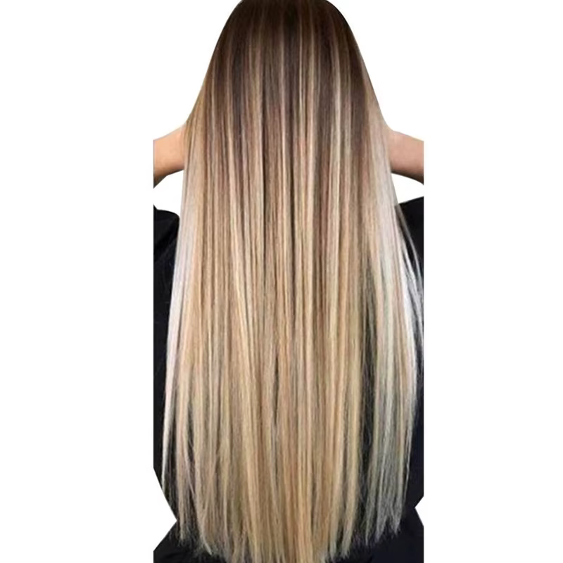 Perruque synthétique lisse et longue de 72cm pour femme