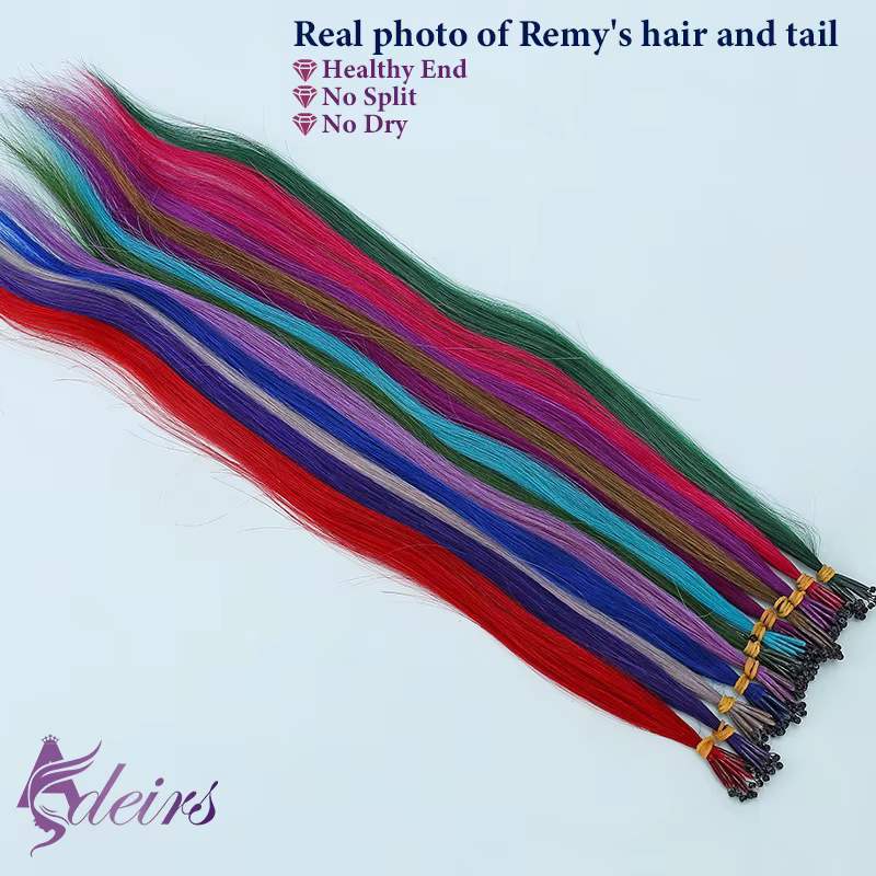 Extensions de Cheveux Humains à Pointe 8D