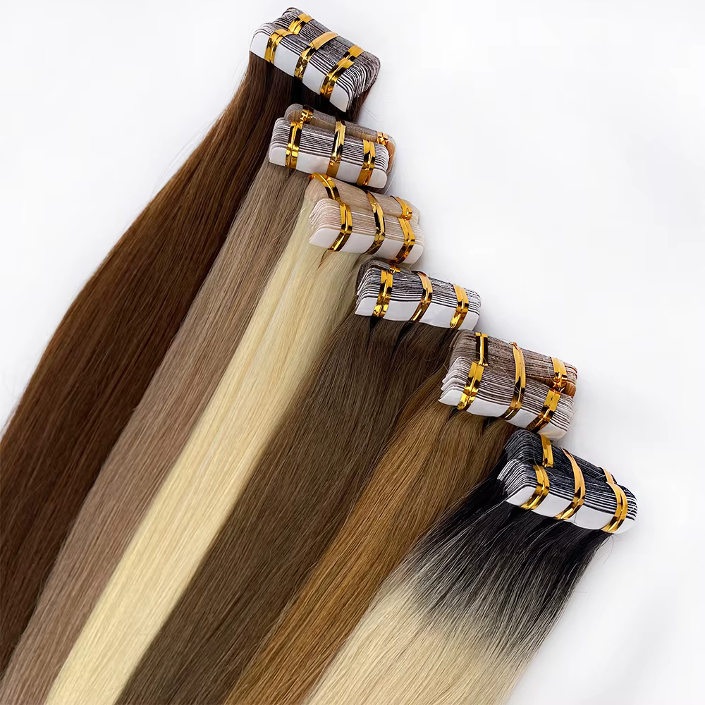 Extensions de cheveux à bandes adhésives de haute qualité